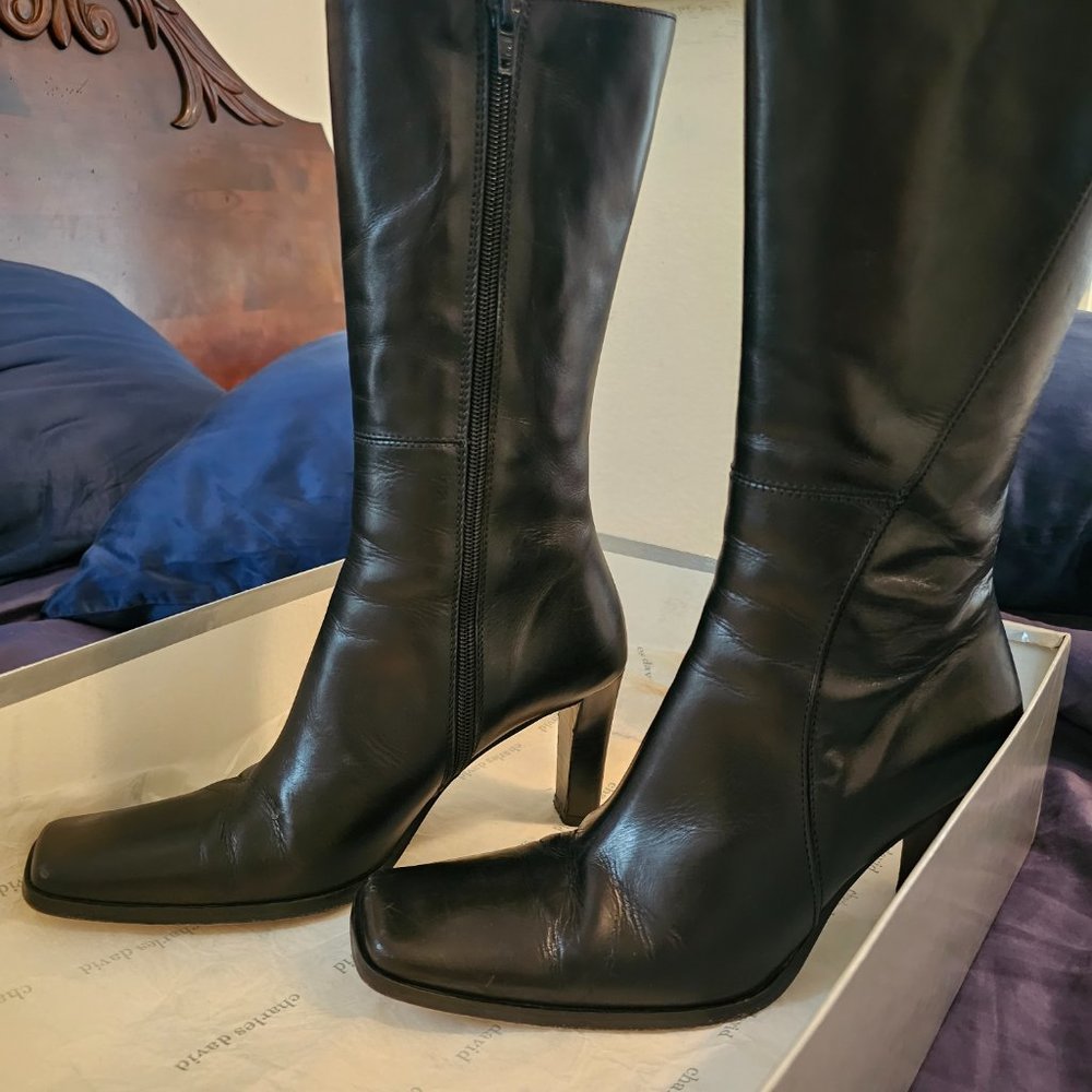 charles david Fiorina boots - leather 7.5